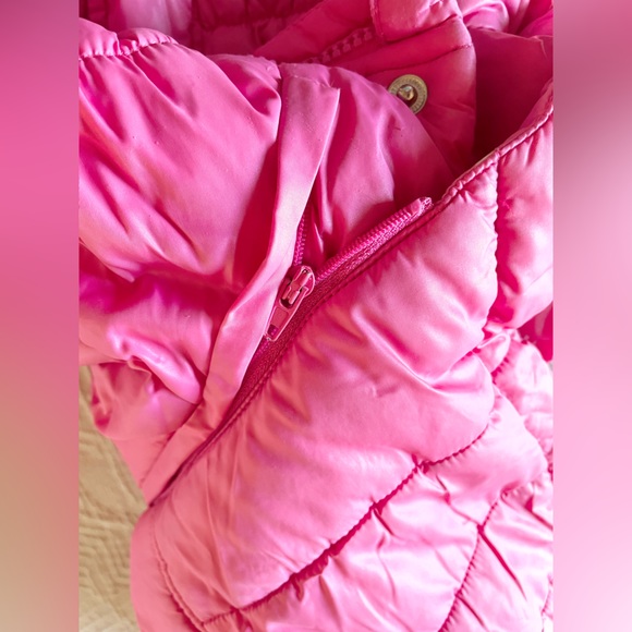 Detatchable Hood, Urban Down Lightweight Puffer Long Winter Coat, Rose Pink - Picture 9 of 16